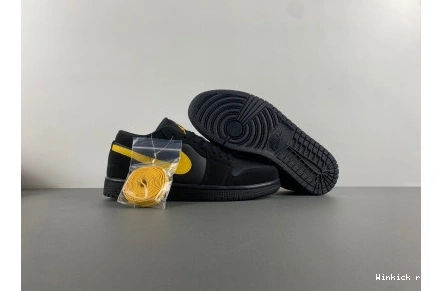 University Jordan Air 1 Gold' 'Black Low 0811